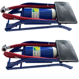 2-Pack High-Pressure Foot Pump for Bicycles, Motorcycles, and Vehicle Tires - Inflates Balls and More! - 45-Degree Angle