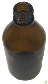 6x 600ml Amber Glass Bottle Cosmetic Essential Oil General Purpose Storage - 45-Degree Angle