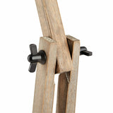 Scandi Modern Natural Wooden Table Lamp Rustic Retro Designer Vintage Light - Top-Down View