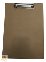 A4 Hardboard Clipboard with Wooden Finish for Office and Restaurant Use - Top-Down View