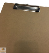 A4 Hardboard Clipboard with Wooden Finish for Office and Restaurant Use - Rear View