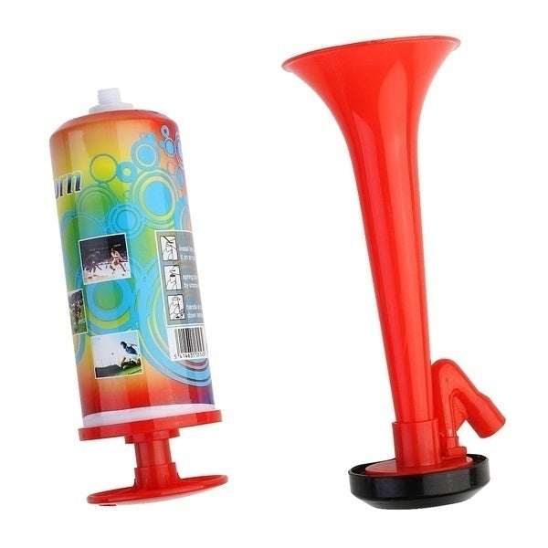 Reusable Handheld Air Horn - Loud Pump Action Klaxon for Parties and Events
