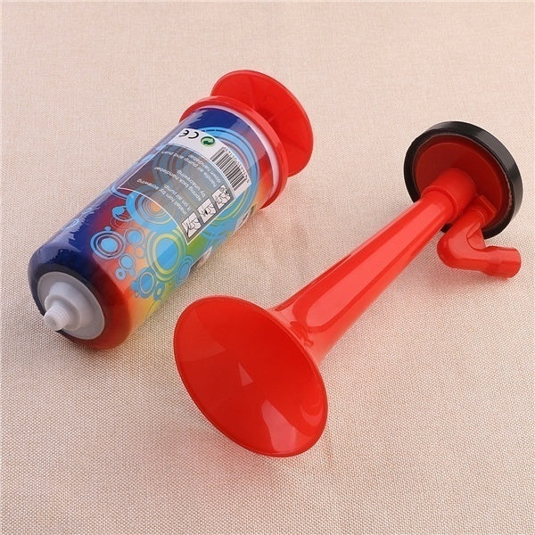 Reusable Handheld Air Horn - Loud Pump Action Klaxon for Parties and Events