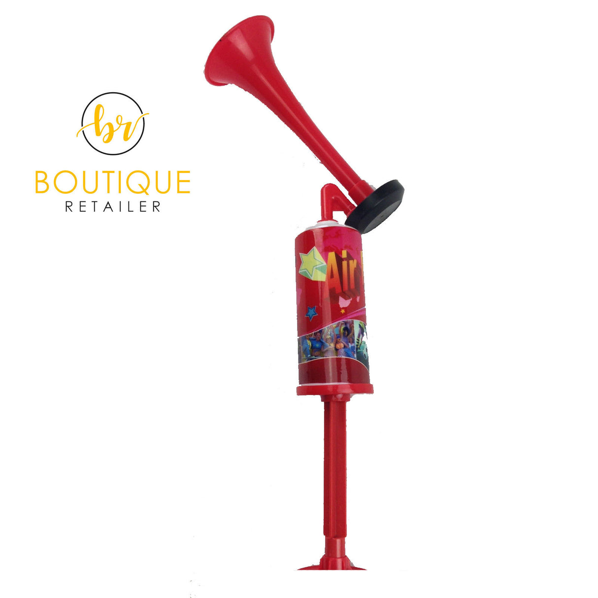 Reusable Handheld Air Horn - Loud Pump Action Klaxon for Parties and Events