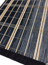 Natural Bamboo Placemats for Dining Table Decor - Eco-Friendly Party Set 45x30cm - Side View