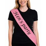Party Sash Bride Birthday Hen Night Girls Womens Celebration Sash - Pink