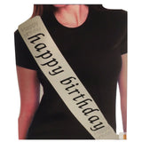 Festive Bridal Sash for Bachelorette and Milestone Birthday Celebrations - Front View