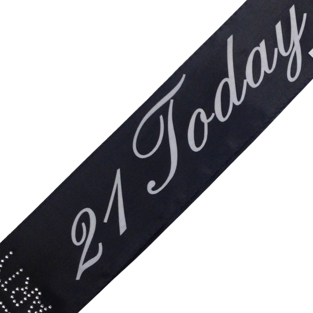 21 Today! Black Sash for 21st Birthday Girls' Night Out - Perfect Celebration Accessory
