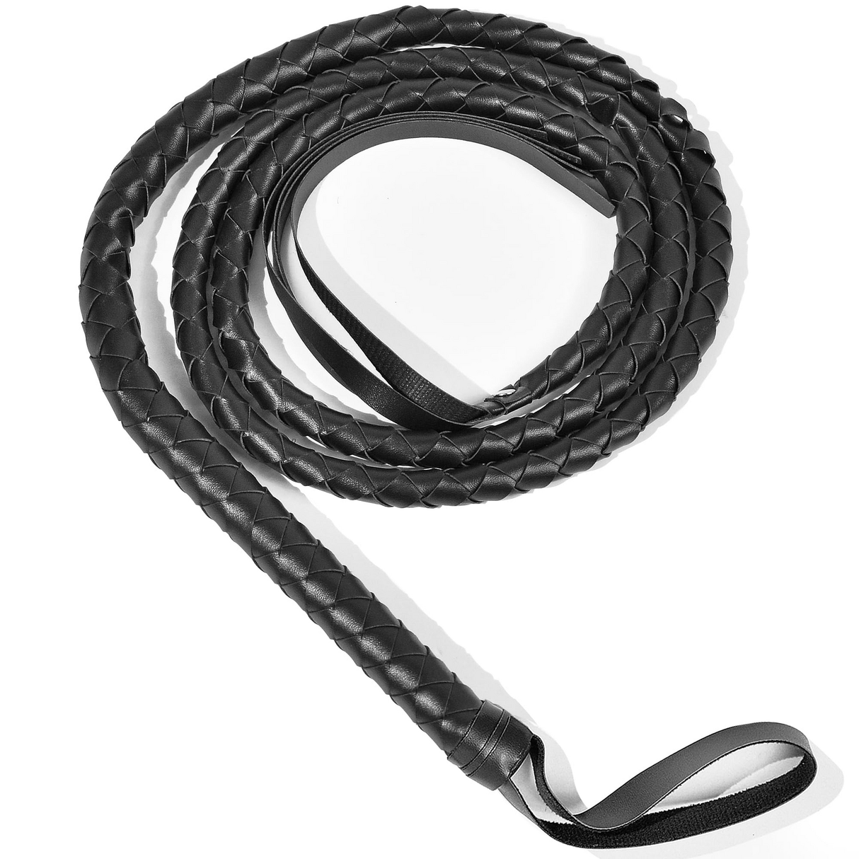 Faux Leather Cowboy Riding Whip Costume Accessory - 180cm Fancy Dress