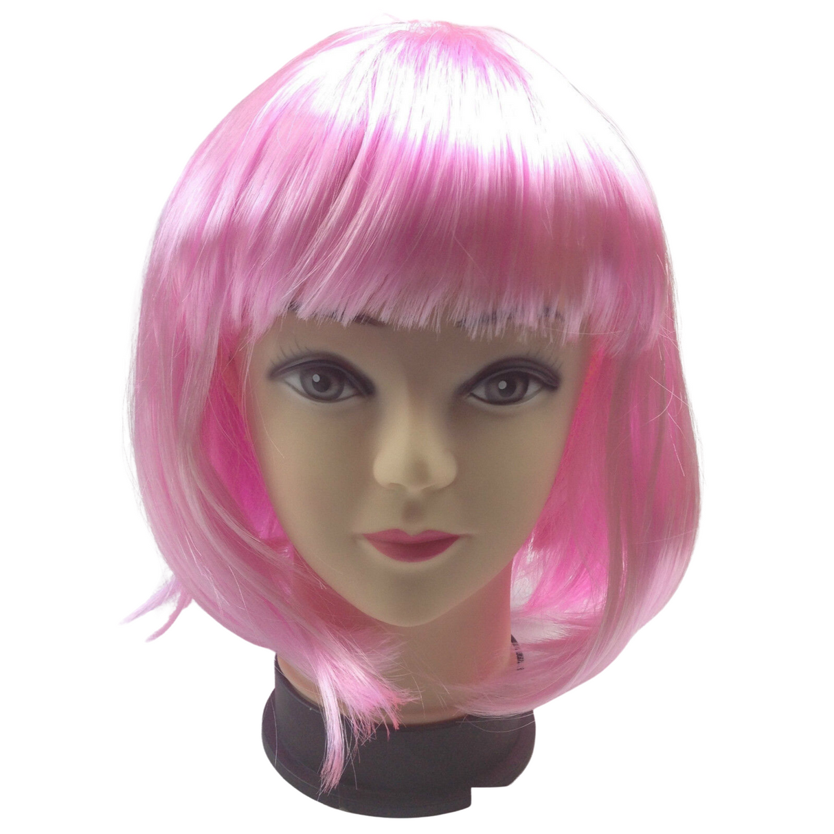 Light Pink Fringe Bob Wig for 20s and 50s Themed Parties