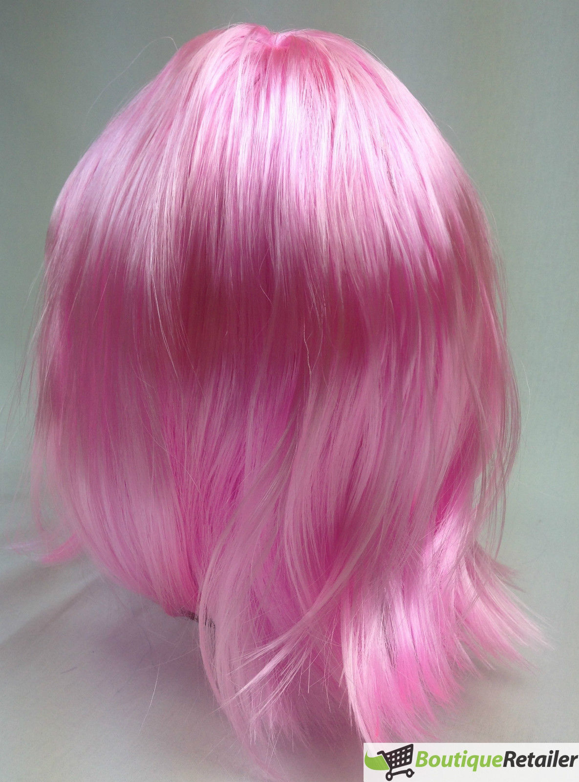Light Pink Fringe Bob Wig for 20s and 50s Themed Parties