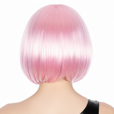 Light Pink Fringe Bob Wig for 20s and 50s Themed Parties