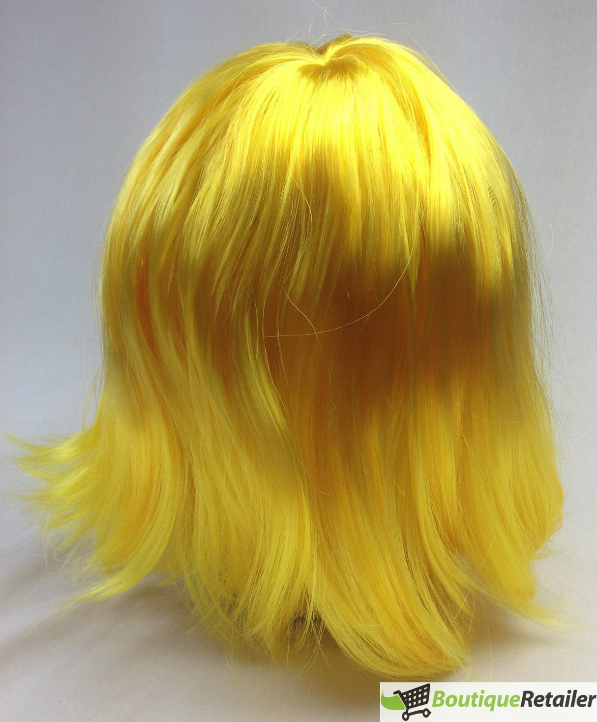 Vibrant Yellow Fringe Bob Wig for Creative Cosplay and Themed Events