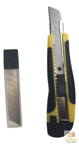 BOX CUTTER & BLADES Knife Retractable Blade Snap Off Razor 18mm Durable Opener - Close-Up Angle