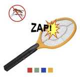 BUG ZAPPER RACKET Fly Mosquito Pest Swatter Net Racquet Electric Insect Killer - Close-Up Angle