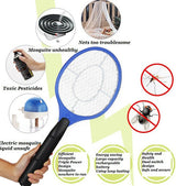 3-Pack Electric Insect Zapper Racket - Mosquito and Fly Swatter Net for Ultimate Pest Control - Top-Down View