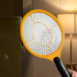 4x BUG ZAPPER RACKET Fly Mosquito Pest Swatter Net Racquet Electric Insect Killer - 45-Degree Angle