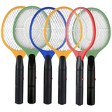 6-Pack Electric Bug Zapper Racket - Mosquito and Insect Swatter for Indoor and Outdoor Use - Close-Up Angle