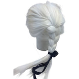 Colonial Courtroom Wig for Judge Costume - White Fancy Dress for Halloween Party - Side View