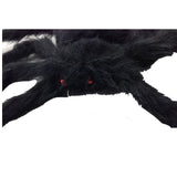 Lifelike Giant Spider Decoration for Halloween Parties - 35cm x 25cm Scary Accessory - Side View