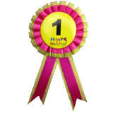 Kids' Birthday Party Award Ribbon Badge - Fun Celebration Favor for Boys and Girls - Front View