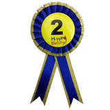 Kids' Birthday Award Ribbon Badge - Fun Party Favor for Celebrations - Front View