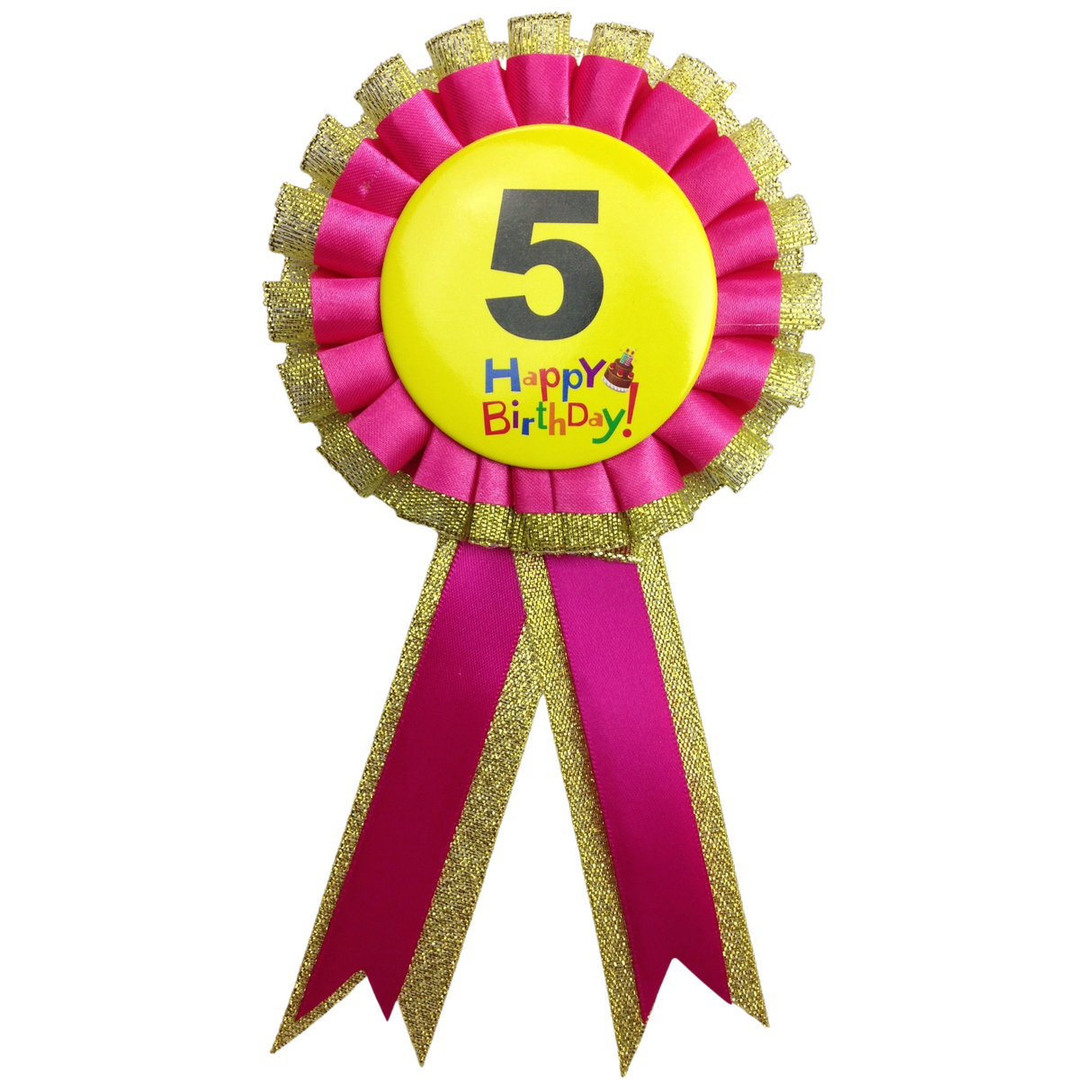 Kids' Birthday Award Rosette Badge - Fun Party Favor Decoration
