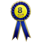 Kids' Birthday Celebration Rosette Badge - Fun Party Favor for Boys and Girls - Front View