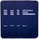 4x HOT COLD PACK First Aid Reusable Ice Heat Gel Packs Microwaveable Relief Bulk - 45-Degree Angle