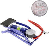 High-Performance Foot Pump with Pressure Gauge for Tires, Bikes, Balls, and Inflatables - 45-Degree Angle