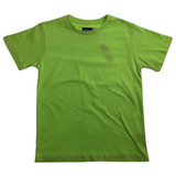 KIDS PLAIN T SHIRT Childrens Child 100% COTTON Boys Girls Basic Blank Tee Top - Lime - 14 - Front View