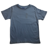 KIDS PLAIN T SHIRT Childrens Child 100% COTTON Boys Girls Basic Blank Tee Top - Sky Blue - 4
