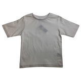 KIDS PLAIN T SHIRT Childrens Child 100% COTTON Boys Girls Basic Blank Tee Top - White - 14 - Front View