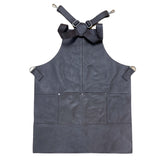BUFFALO LEATHER APRON Cooking Chef Hairdresser Waterproof Durable Quality - Brown - Front View