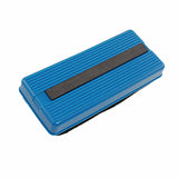 Plastic Frame Fabric Rectangle Grip Blackboard Chalkboard Eraser w Magnet - Top-Down View