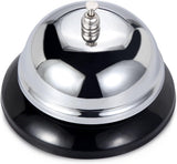 Call Service Bell Chrome Plated Reception Desk Counter Shop Restaurant - Front View