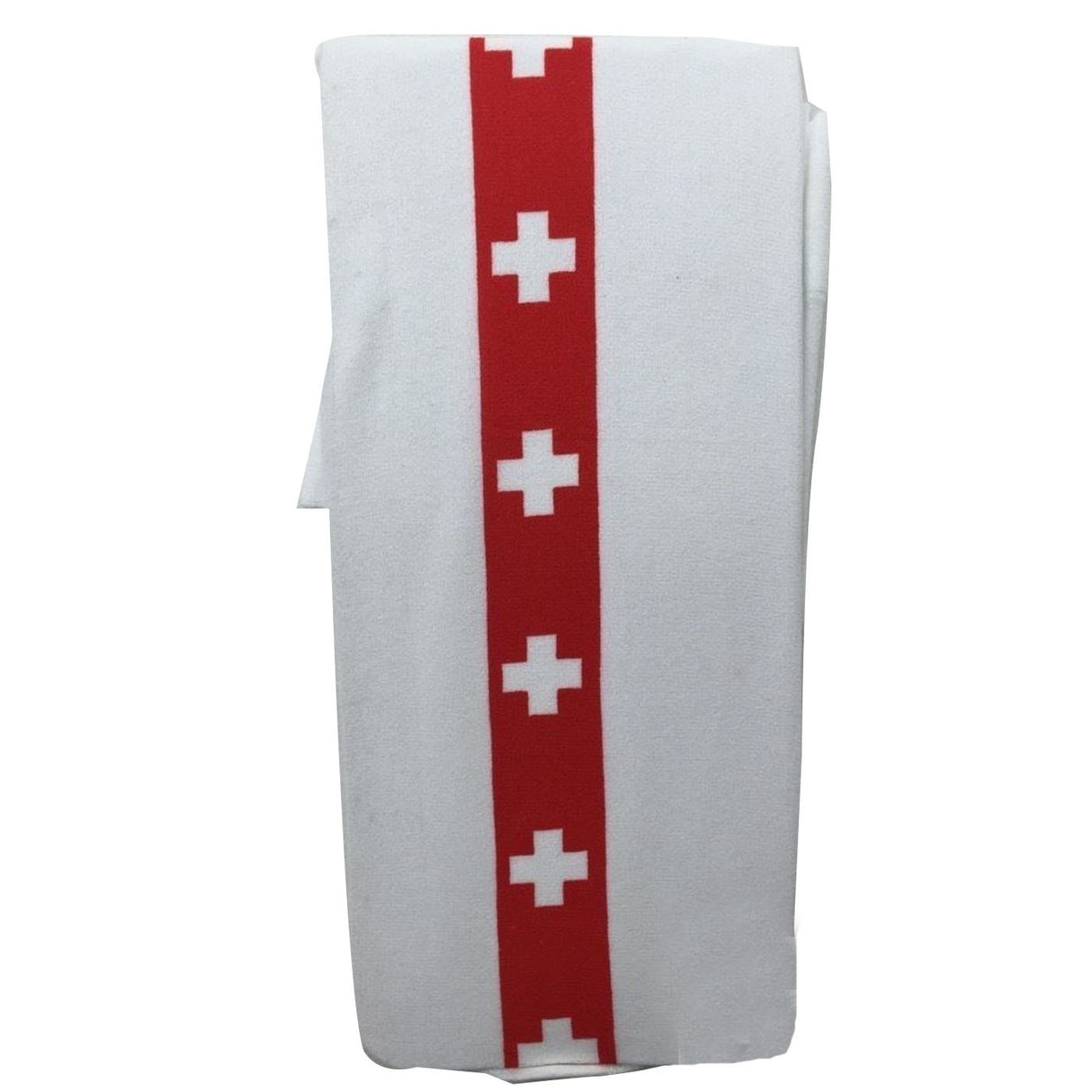 Nurse-Inspired Striped Over the Knee Socks - Red and White Costume Hosiery