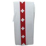 Nurse-Inspired Striped Over the Knee Socks - Red and White Costume Hosiery