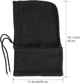 Thermal Fleece Balaclava Face Mask Beanie Hat Ski Snowboard Motorbike - Black - 45-Degree Angle