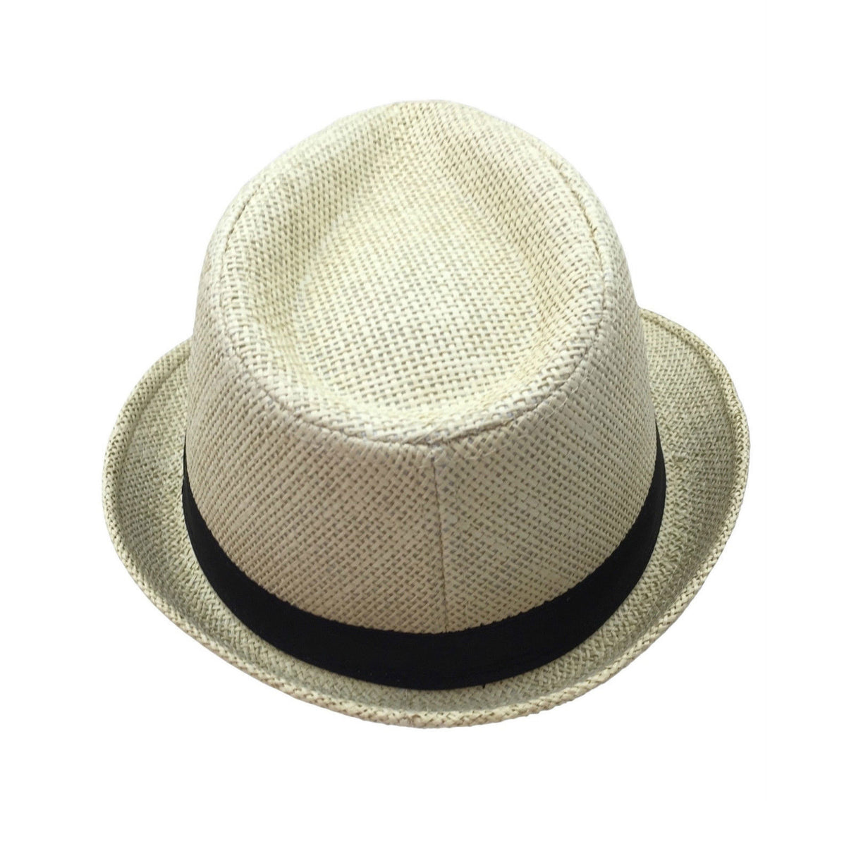 Stylish Paper Straw Trilby Hat - Versatile for Parties and Everyday Wear
