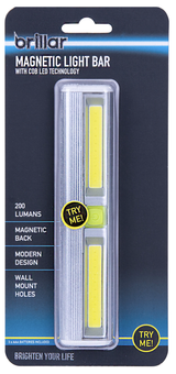 Brillar Magnetic Light Bar Night Strip Battery Operated (included) - Front View