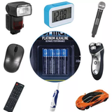 8x AAA Platinum Alakaline Batteries Long Lasting Power Home - Side View