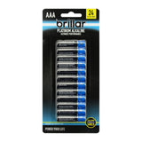 Premium Alkaline AAA Batteries long lasting power home - 24 PK - Side View