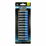 1 Pack of 24 Brillar AA Platinum Alkaline Batteries Long Lasting Power Home - Front View