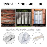 Vintage Fart Zone Warning Sign Funny Metal Sign Bathroom Kitchen Office - Humorous Gift - Side View