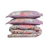 100% Cloud Cotton Duvet Quilt Cover Set w/ 2 Pillow Cases in Serena - King - Side View