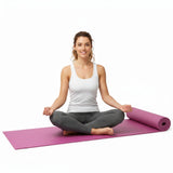 Yoga Mat Non-Slip Light Gym Fitness Home Exercise 1730x610x8mm Pilates - Side View