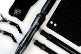 H2D X3 Professional Hair Curling Wand Ceramic Curler Roller - Black - Top-Down View