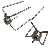 2pcs Rotisserie Spit Forks Roast Chicken Fork Kabob Skewer BBQ Spit Forks Gyro - Top-Down View