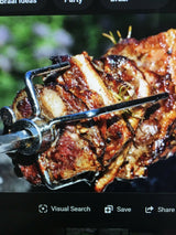 2pcs Rotisserie Spit Forks Roast Chicken Fork Kabob Skewer BBQ Spit Forks Gyro - Rear View